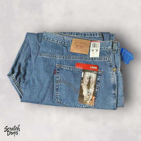 Levi's Men's 560 Loose Fit Tapered Leg Jeans W54 L32 Classic Comfortable Denim - Picture 4 of 5